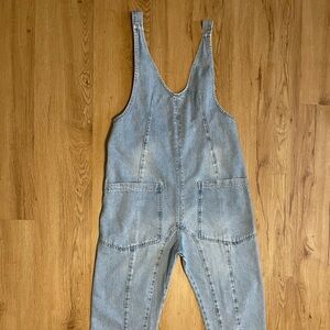 Light Blue Denim Overalls